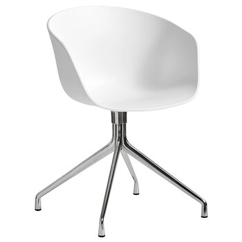 HAY About a Chair AAC20 tuoli, kiillotettu alumiini - valkoinen
