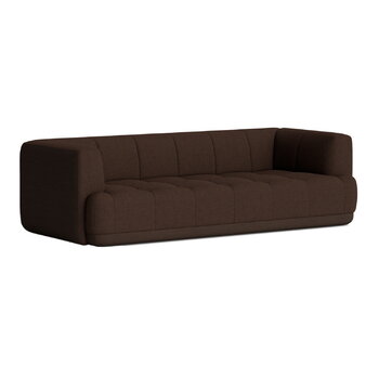 HAY Quilton Duo 3-seater sofa, brown, Remix 356 - Hallingdal 370