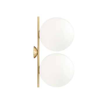 Flos IC C/W2 Double wall/ceiling lamp, brass