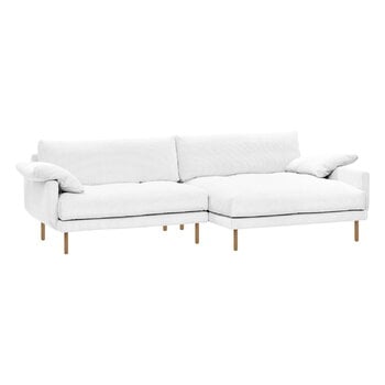 Interface Bebé sofa w/ chaise longue, right, white Jagger 1 - oak