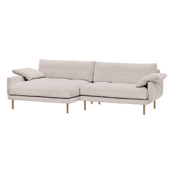 Interface Bebé sofa w/ chaise longue, left, beige Jagger 3 - oak
