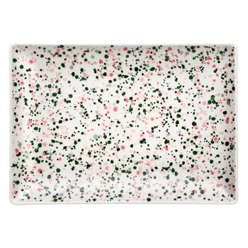 Iittala OTC Helle A4 plate, 21 x 29 cm, pink - green