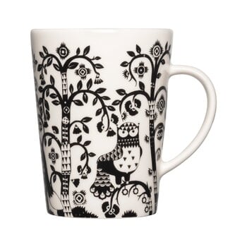 Cups & mugs, Taika mug, 0,3 L, black, White