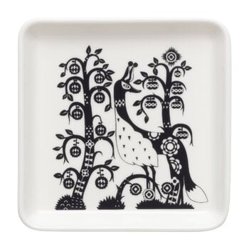 Iittala Assiette Taika, carrée, 12 x 12 cm, noire