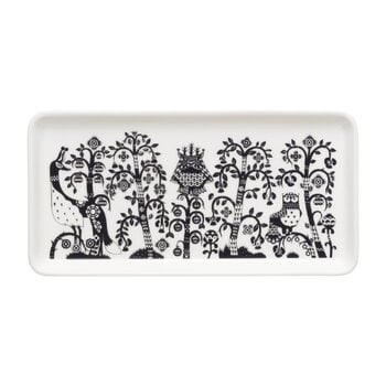 Iittala Taika plate, rectangle, 12 x 24 cm, black, product image