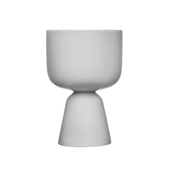 Iittala Nappula plant pot, 230 x 155 mm, pale grey, product image