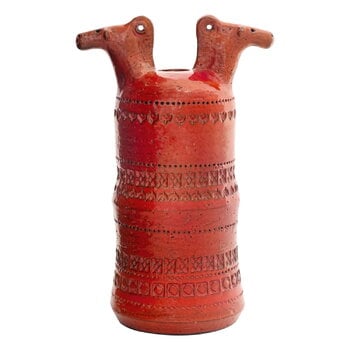 Vases, Vase têtes de cheval, 36 cm, rouge Venise, Rouge