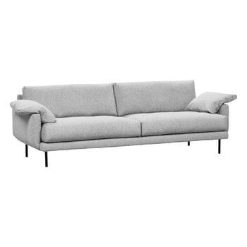 Interface Bebé soffa, 226 cm, grå Muru 470 - svart metall