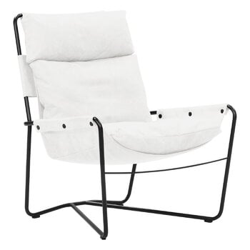 Interface Bug armchair, high, white leather Moderno