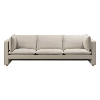 Divani, Divano Jota, 3 posti, rovere oliato chiaro - Vidar 146, Beige