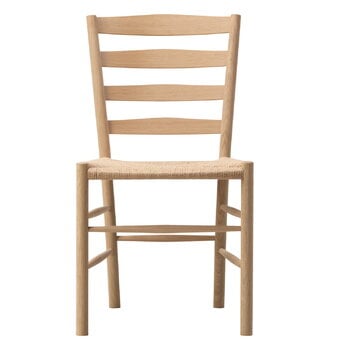 Sedie da pranzo, Sedia Klint, rovere sapone - corda carta naturale, Naturale