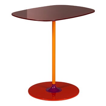 Kartell Thierry side table, 33 x 50 cm, burgundy