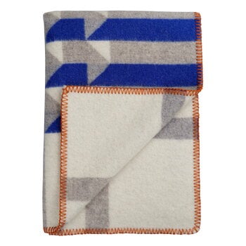 Røros Tweed Kvam throw, 135 x 200 cm, blue, product image