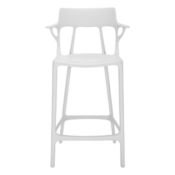 Sgabelli Da Bar Watson & Whitely Set Di 2 | Imbottiti In Tessuto, Schienale, Gambe In Metallo Nero | Altezza Seduta 66 Cm
