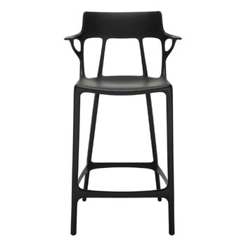 Kartell A.I. bar stool, 65 cm, black
