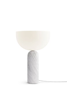 New Works Kizu table lamp, large, white marble