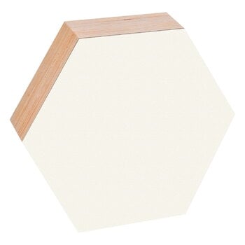 Kotonadesign Tableau hexagonal, 26 cm, blanc