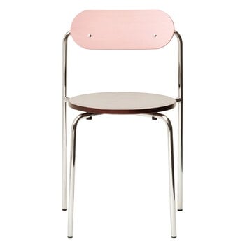 Lepo Product Sedia Moderno, cromo – rosa – betulla tinto wengé, immagine prodotto