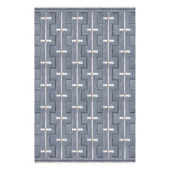 LAYERED Johanna wool rug, sky blue