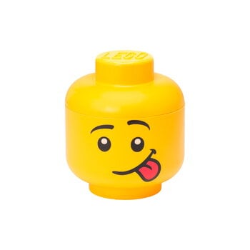 Storage containers, Lego Storage Mini Head container, Silly, Yellow