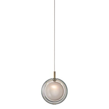 Pendant lamps, Lens Single pendant, white - gold, White