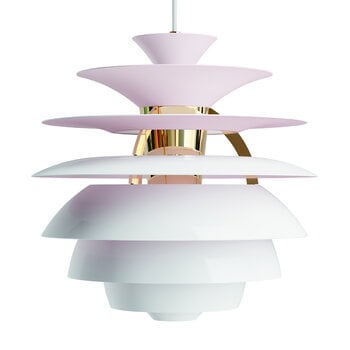 Pendant lamps, PH Snowball pendant, Anniversary Edition, matt white - pale rose, Pink