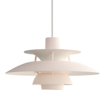 Louis Poulsen PH 5 Mini Monochrome pendant, pale blush, product image