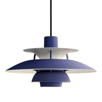 Louis Poulsen PH 5 Mini Monochrome pendant, dusty indigo, product image