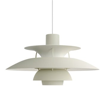 Pendant lamps, PH 5 Monochrome pendant, pale pewter, Gray