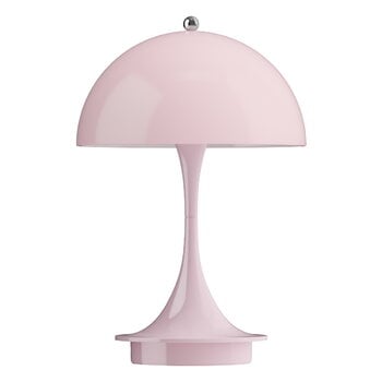 Lighting, Panthella 160 Portable V3 table lamp, opal pale rose, Pink