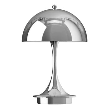 Louis Poulsen Panthella 160 Portable V3 table lamp, chrome, product image