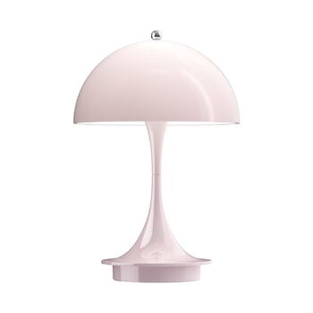 Louis Poulsen Lampada da tavolo Panthella 160 Portable V2, acrilico rosa tenue