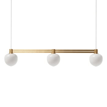 Pendant lamps, Memoir 120 Side By Side III pendant, brass, White