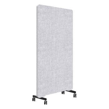 Lintex Edge floor screen with castors, grey - white