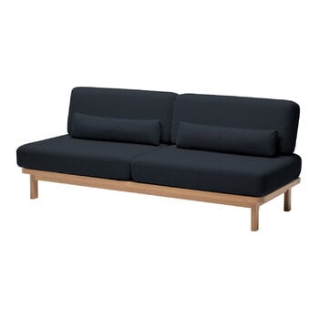 Lundia Hetki sofa bed, oak base - dark grey Muru 477