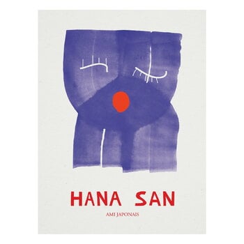 Posters, Hana San poster, 30 x 40 cm, White