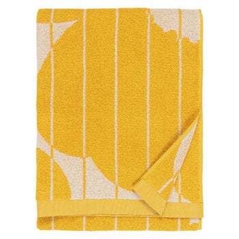 Marimekko Vesi Unikko bath towel, spring yellow - ecru