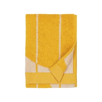 Marimekko Vesi Unikko guest towel, spring yellow - ecru