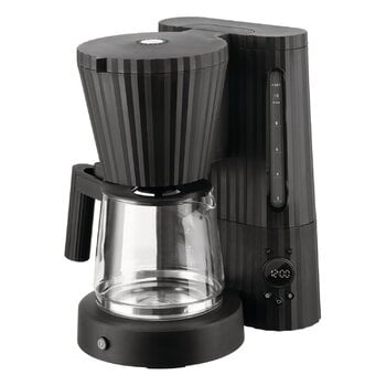 Alessi Plissé filter coffee machine, black
