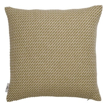 Decorative cushions, Mello cushion, 50 x 50 cm, leaf green, White