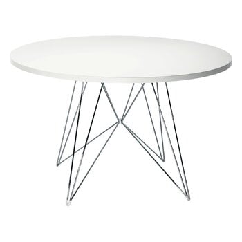 Magis XZ3 pöytä, 120 cm, valkoinen - kromi