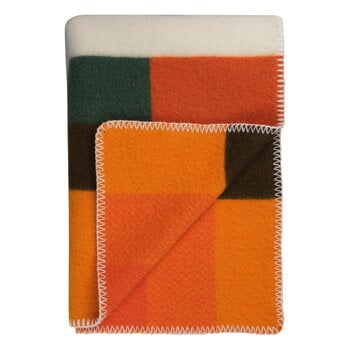 Røros Tweed Mikkel  throw, 135 x 200 cm, orange, product image