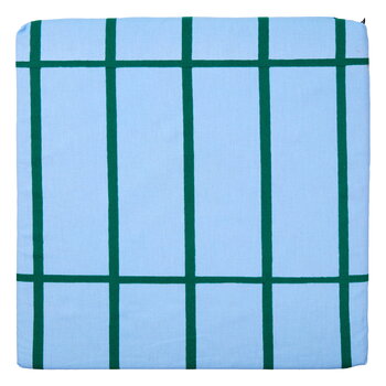 Tiiliskivi seat cushion, light blue - green | Finnish Design Shop