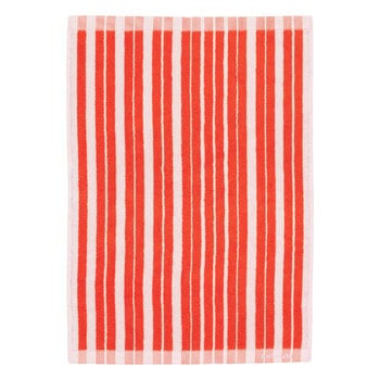 Cadeaux bon marché, Serviette de toilette Raide, 50 x 70 cm, rouge - rose clair, Rouge