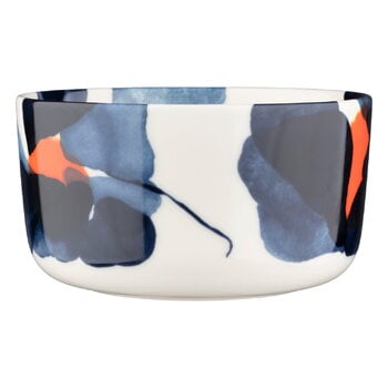 Bowls, Oiva - Valssi bowl, 5 dl, white - blue - orange, White