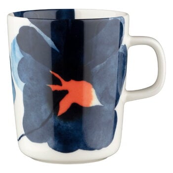 Cups & mugs, Oiva - Valssi mug, 2,5 dl, white - blue - orange, White