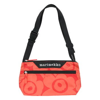 Marimekko Knitted Shoulderbag Unikko, black - off-white | Finnish
