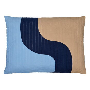 Marimekko Seireeni cushion, 50 x 70 cm, light blue - dark blue - beige