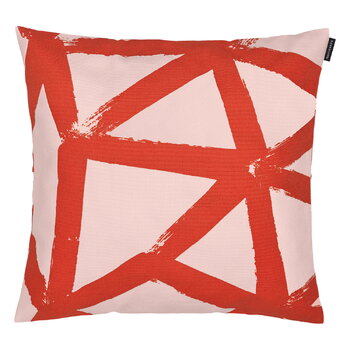 Marimekko Ukkospilvi cushion cover, 40 x 40 cm, peach - red