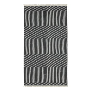 Marimekko Kalasääski bath towel, 100 x 180 cm, off white - charcoal, product image